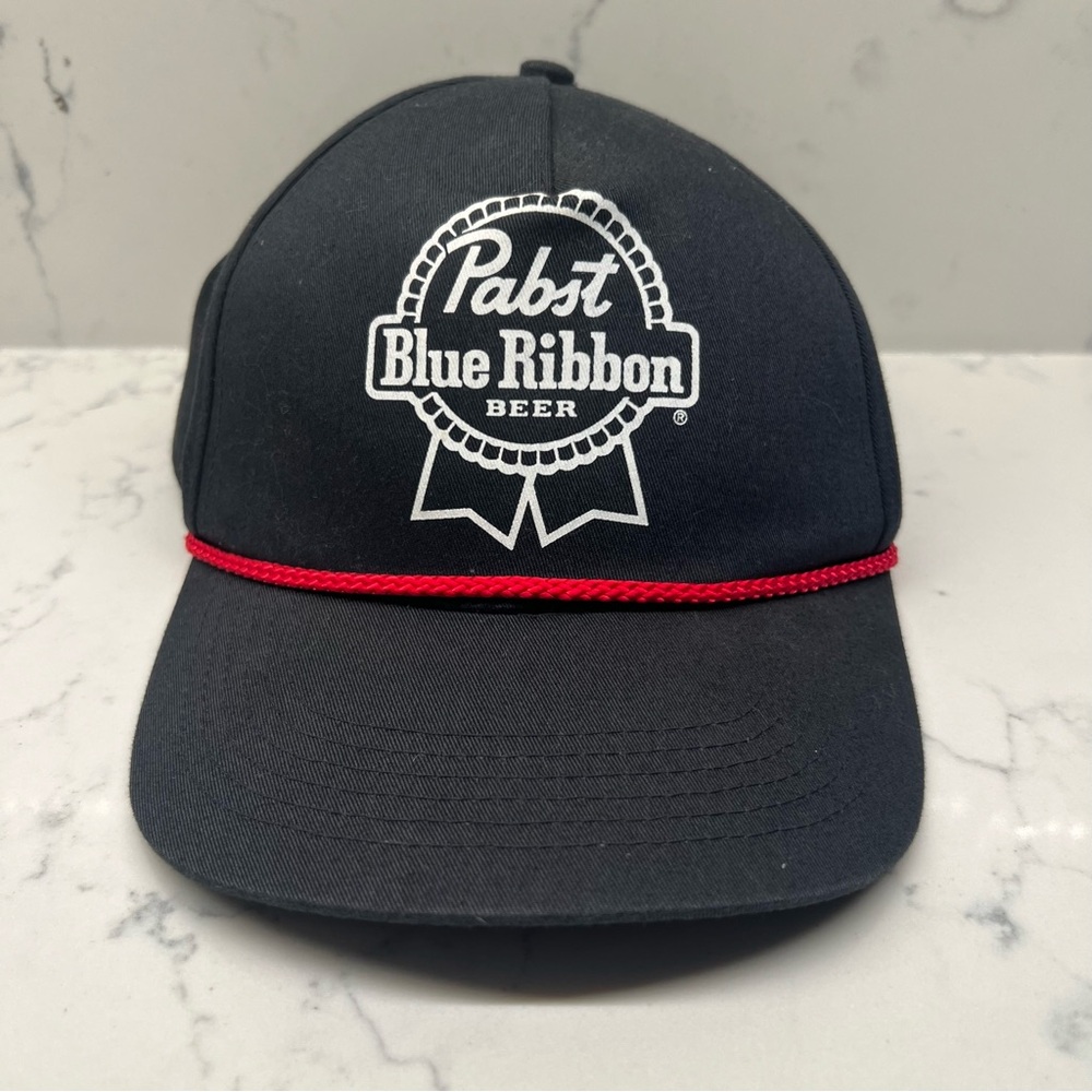 Pabst Blue Ribbon Graphic Trucker Snapback Hat Unisex Adult Retro